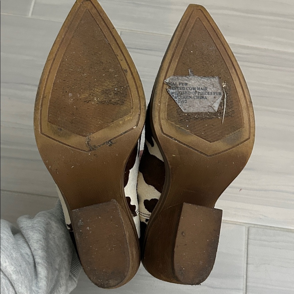 Steve Madden Brown and Cream Ankle Boots - Picture 12 of 12